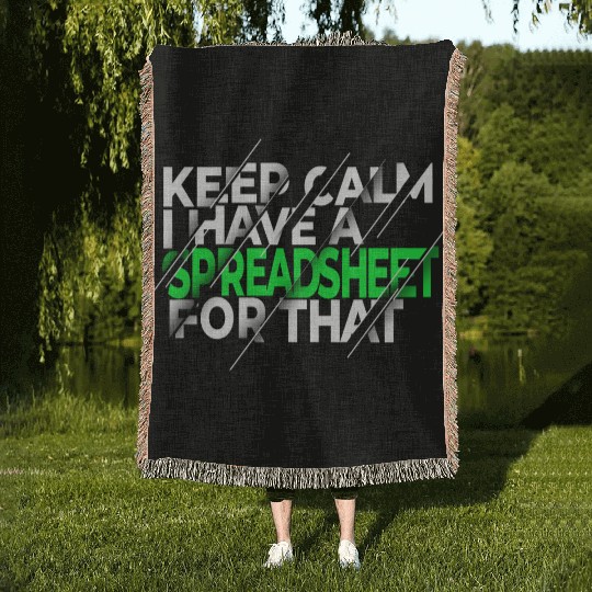 Funny Excel Spreadsheets Lover 3 Woven Blankets