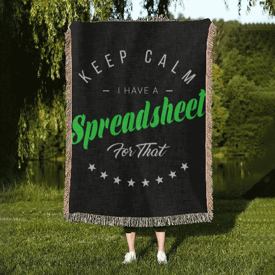 Funny Excel Spreadsheets Lover 5 Woven Blankets