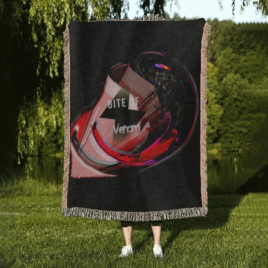 Bite of venom by Astronaut Woven Blankets