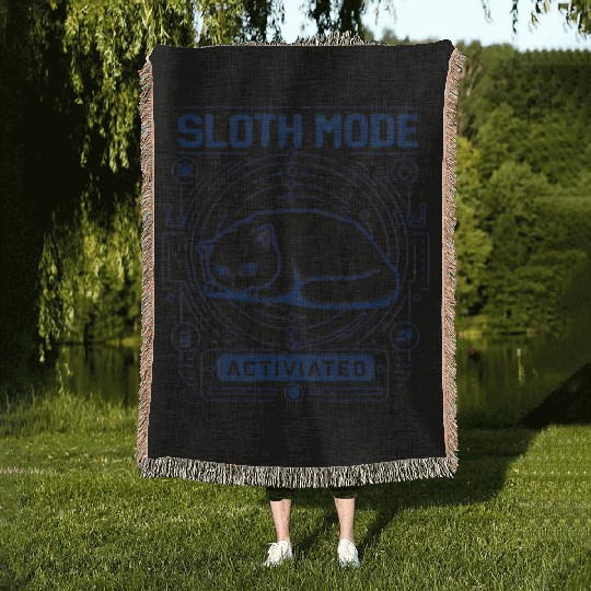 Sloth mode activated Woven Blankets