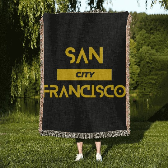 San Francisco City Woven Blankets