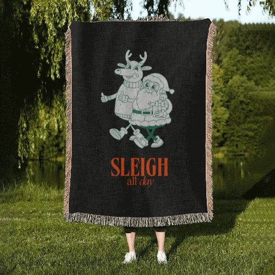 Sleigh all Day Woven Blankets