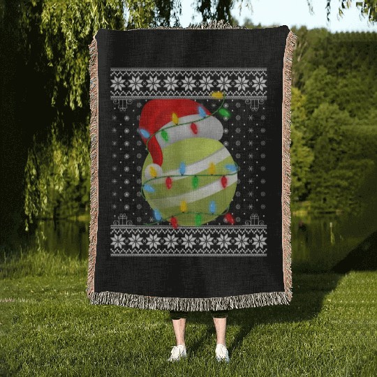 Croquet Ball Christmas Woven Blankets