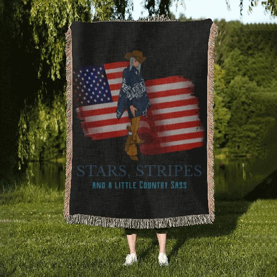 Stars, Stripes, and a Little Country Sass Woven Blankets