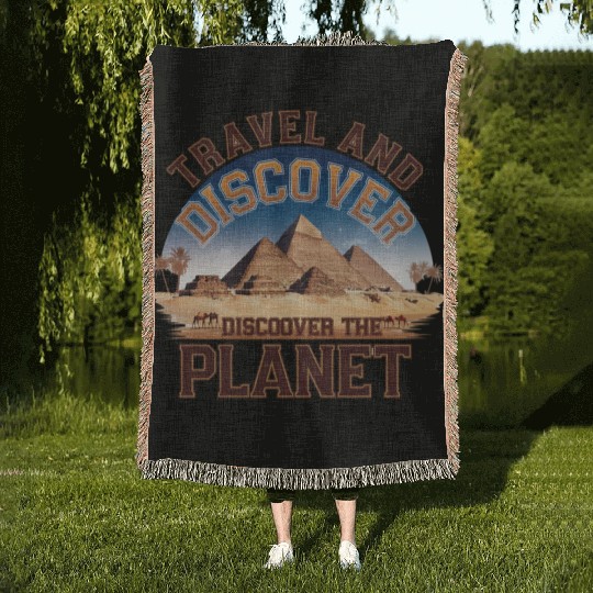 Travel And Tiscover The Planet Woven Blankets