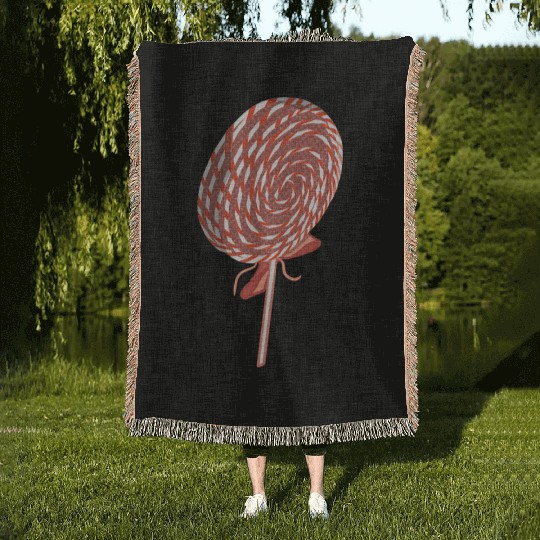 Delicious Sweets Cool Lollipop Woven Blankets