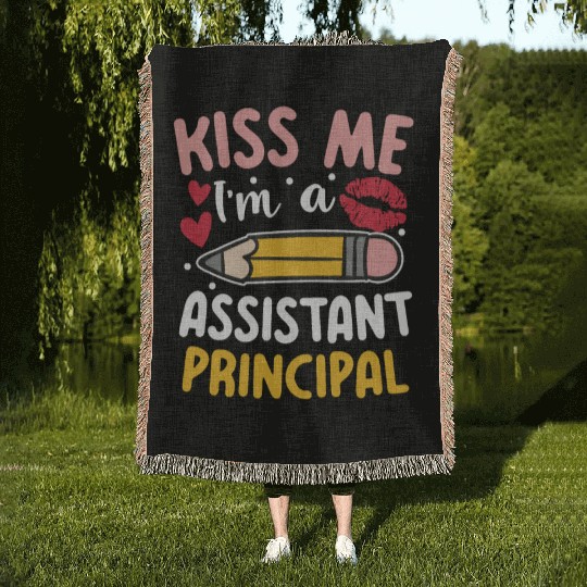 I'm An Assistant Principal for a School Counselor Woven Blankets