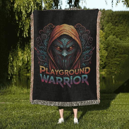 Playground Warrior Woven Blankets