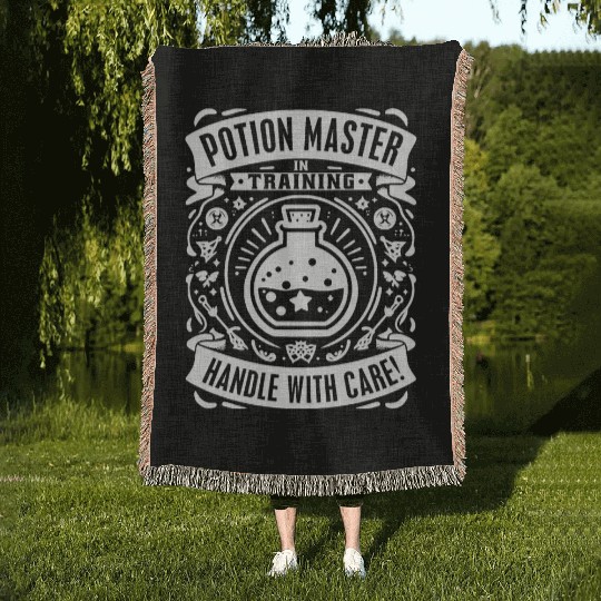 Potion Master in Training Handle With Care Woven Blankets