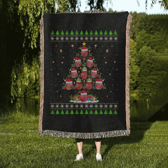 Cricket Christmas Tree Woven Blankets