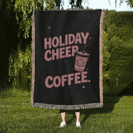 Hot Cocoa Christmas Woven Blankets