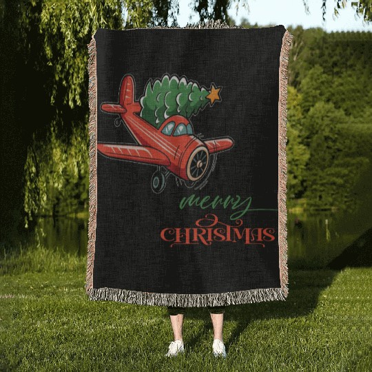 MERRY CHRISTMAS 3 Woven Blankets