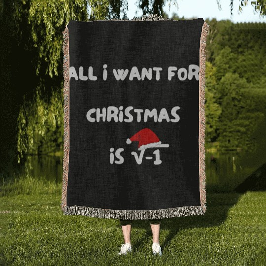 Math Teacher Christmas Gift Woven Blankets