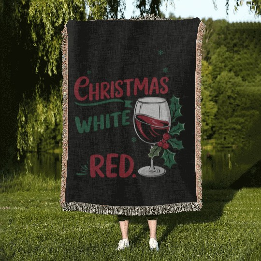 Im dreaming of a white Christmas Woven Blankets