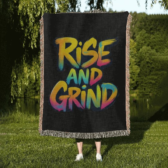 Rise And Grind Woven Blankets