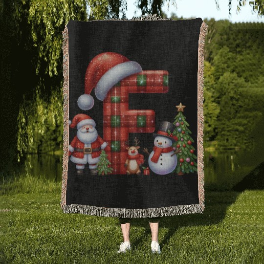 Merry Christmas, Christmas Retro Woven Blankets