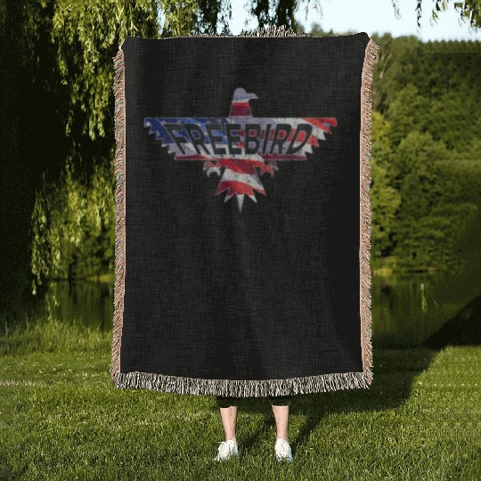 FREE BIRD Woven Blankets