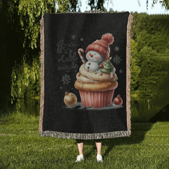 Snowman Christmas, Merry Christmas Woven Blankets