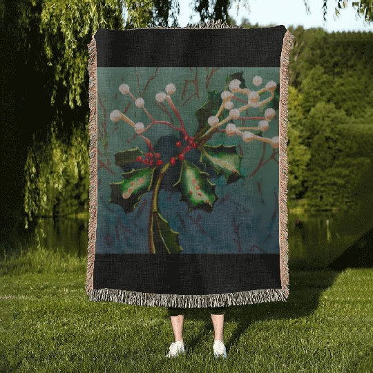 Your mistletoe Woven Blankets