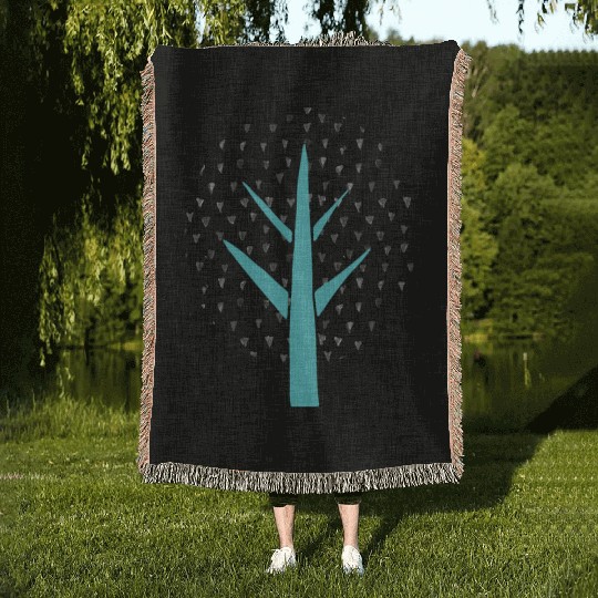 Tree of Life - Nature's Serenity in Art Woven Blankets