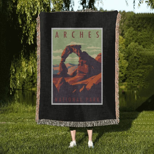Arches National Park Woven Blankets