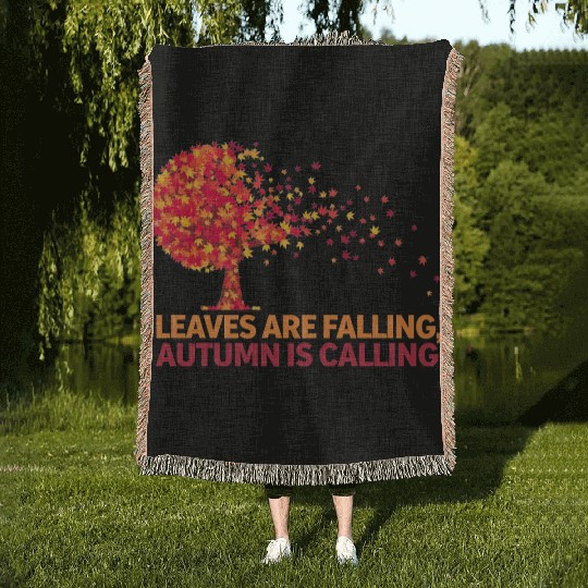Fall Vibes and Autumn Spirit Woven Blankets