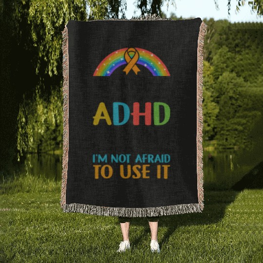 Autism Awareness Neurodivergent ADHD Woven Blankets