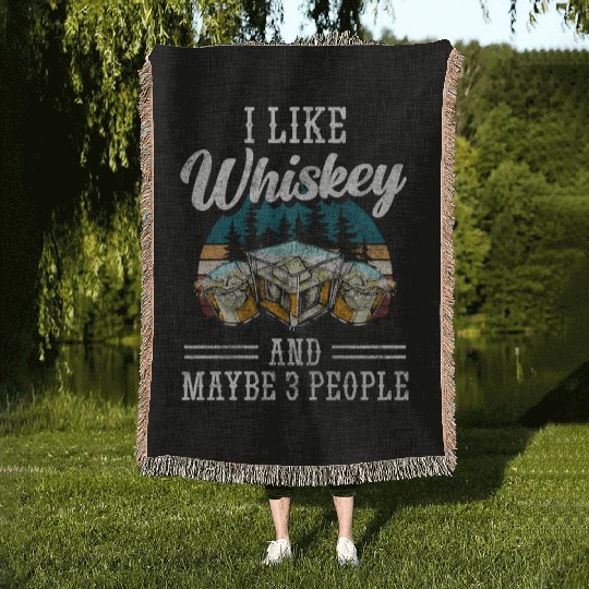 Alcohol Lifestyle Ice Cubes Woven Blankets