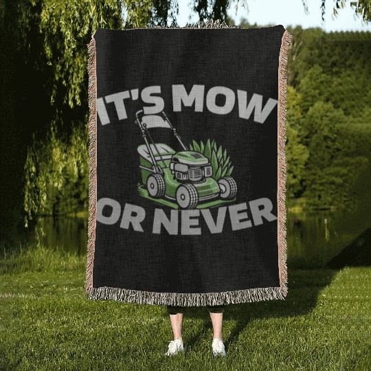 Lawn Mower Lawn Mowing Woven Blankets