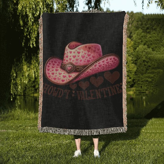 Valentines Cute, Valentine Day Woven Blankets