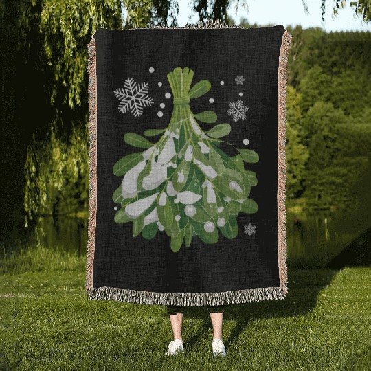 Mistletoe Woven Blankets