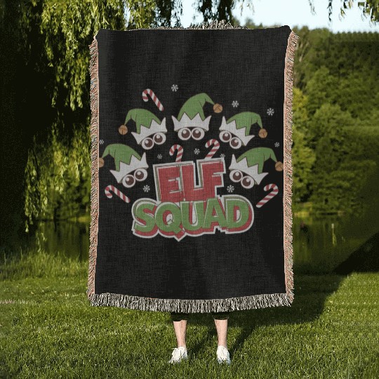 Elf Squad Woven Blankets