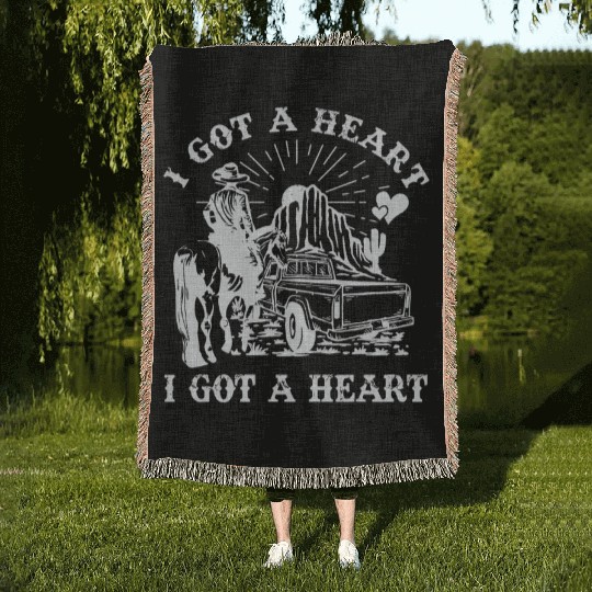 I Got A Heart Like A Truck Woven Blankets