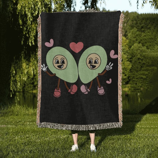 Valentines Day, Valentine Retro Woven Blankets