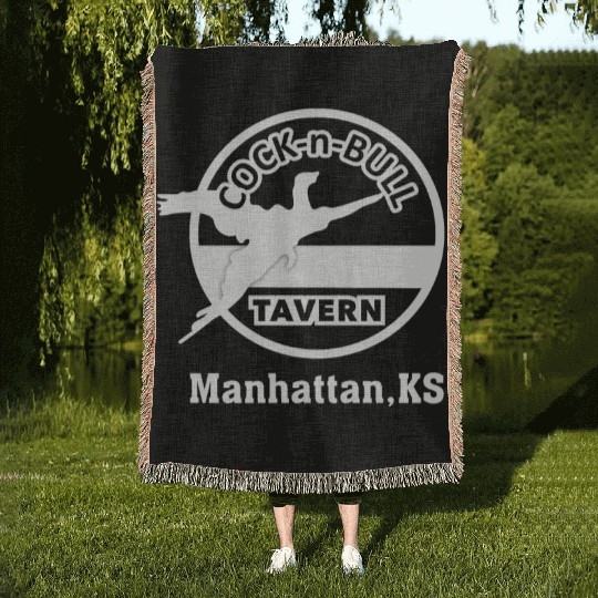 Cock N Bull Tavern Manhattan Woven Blankets