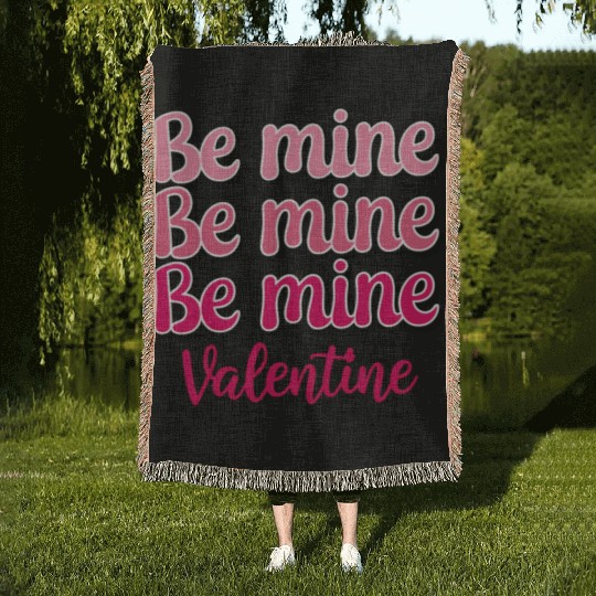 Be Mine Valentine Sublimation Woven Blankets