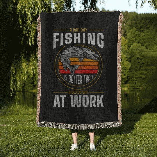 Angler Hobby Weekend Zander Woven Blankets