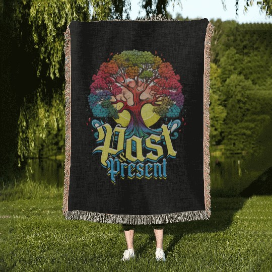 Genealogy Genealogist Past & Present Woven Blankets