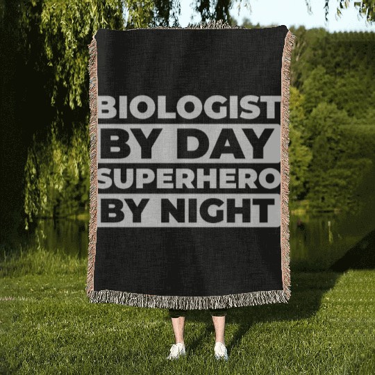 Biology Biologist Woven Blankets