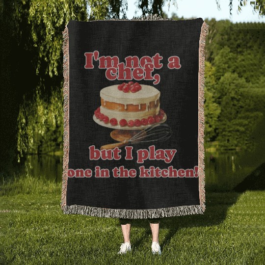 I m Not A Chef - Amateur Chef Woven Blankets