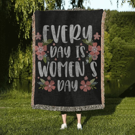 Women's Day Power Important Frida Woven Blankets