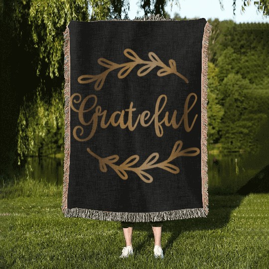 Grateful 1 Woven Blankets