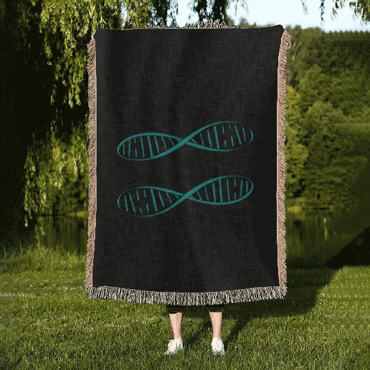 Sarcastic Genealogy DNA Test Genetics Biologist Woven Blankets