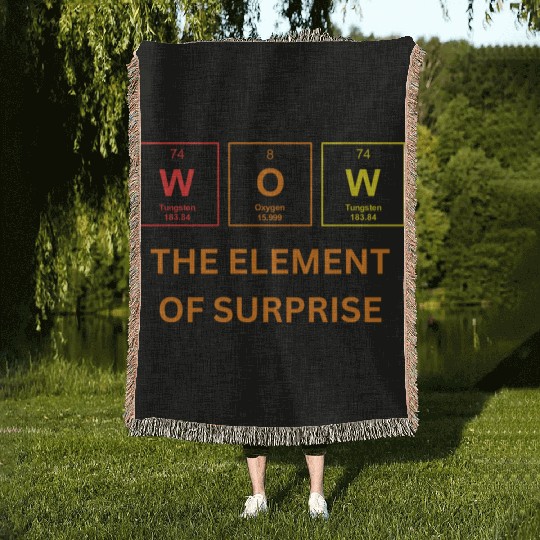 THE ELEMENT OF SURPRISE Woven Blankets