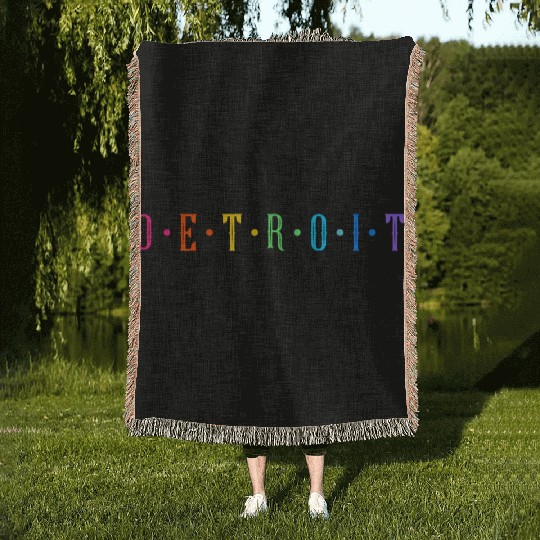 Detroit Pride Woven Blankets