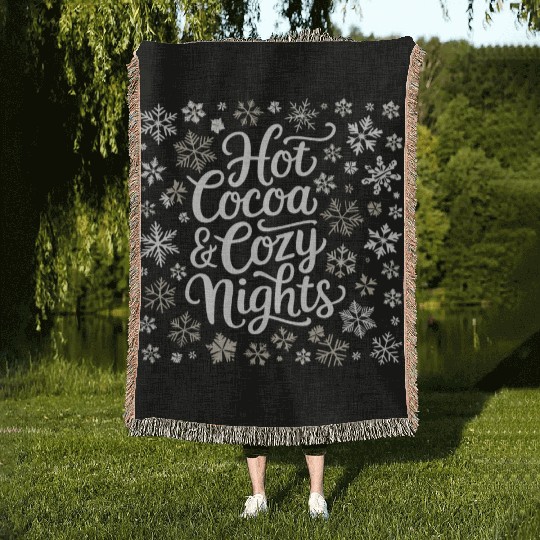 Hot Cocoa & Cozy Nights - Winter Wonderland Woven Blankets