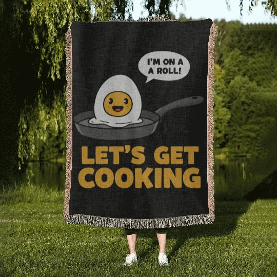 Lets Get Cooking Woven Blankets