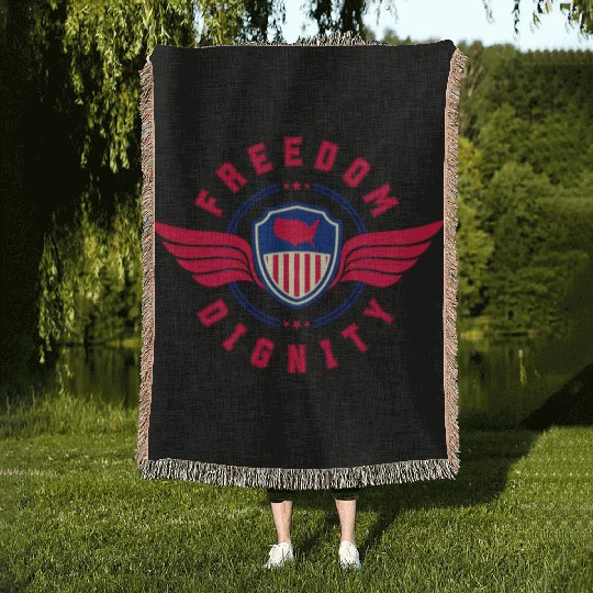 Freedom and Dignity Woven Blankets