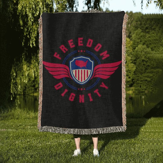 Freedom and Dignity Woven Blankets