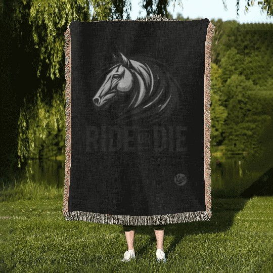 Ride or Die – Equestrian Spirit Woven Blankets